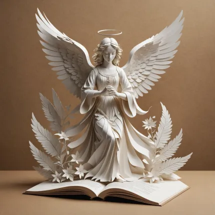 Как сделать ангела из бумаги: объёмный и плоский мастер-классы для вдохновения и творчества