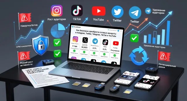 Как безопасно приобрести готовые аккаунты в Instagram, Twitter, Telegram, TikTok и YouTube